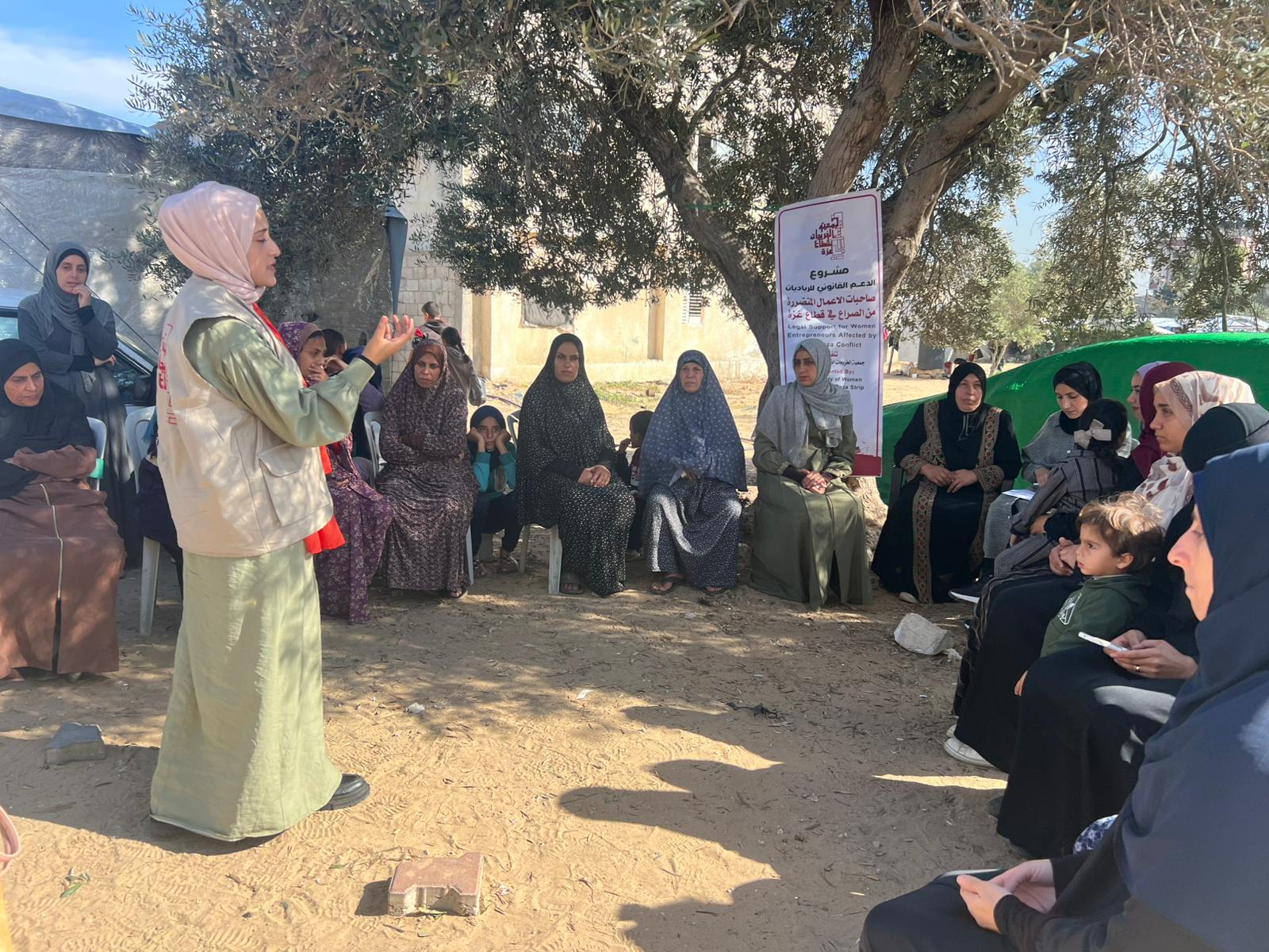 تنفيذ أنشطة المساحة الآمنة في مخيم المغني في المحافظة الوسطي