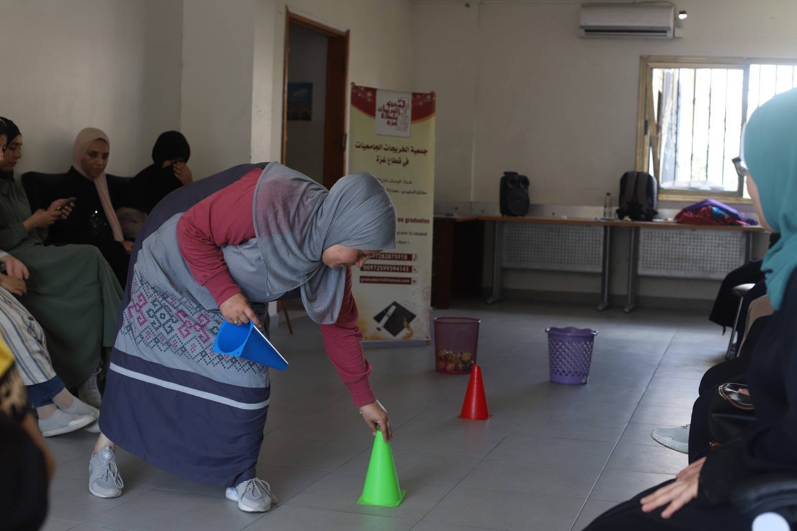 تنفيذ جلسة دعم وتفريغ نفسي لعدد 20 خريجة